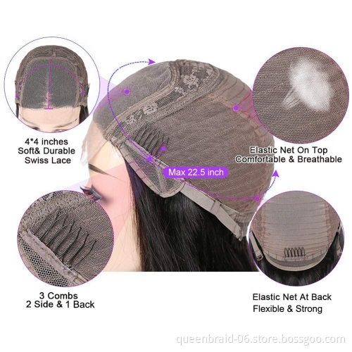 Body Wave Short Bob Wig 13x4 Lace Frontal Human Hair Wig 4x4 Brazilian Remy Body Wave Closure Wigs Pre Plucked With Baby Hair